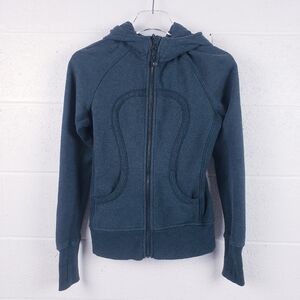 Lululemon Scuba Hoodie Sweatshirt Jacket Green Full Zip Size 4